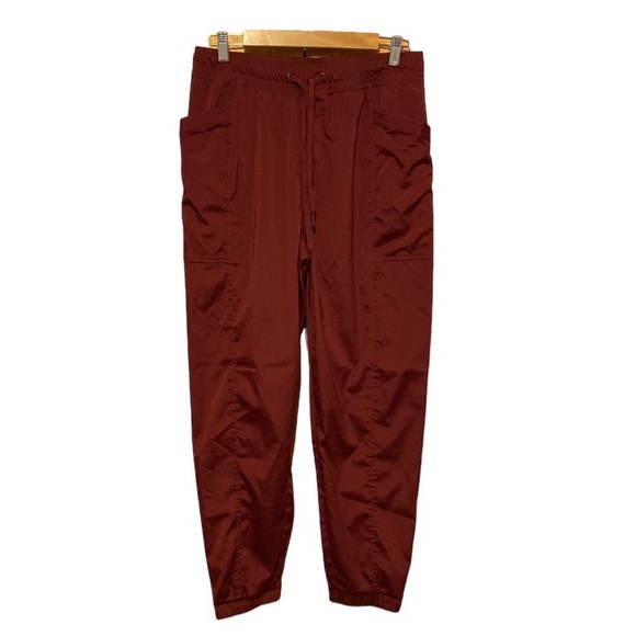 Eddie Bauer maroon lightweight jogger pants womens size med. new condition - Picture 1 of 9
